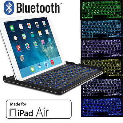 iPAD AIR HINTERGRUNDBELEUCHTUNG BELEUCHTET BLUETOOTH UK TASTATUR HÜLLE KENSINGTON KEYCOVER PLUS