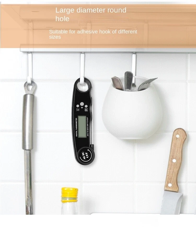 Folding Meat Thermometer Electronic Barbecue Thermometer Home Bottle Opener