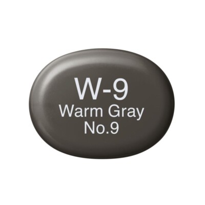Copic Sketch W9 warm gray Layoutmarker mit Pinsel- und Keilspitze