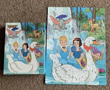 Walt Disney Princess 100 piece Puzzle Dumbo Cinderella Snow White Vintage 1986