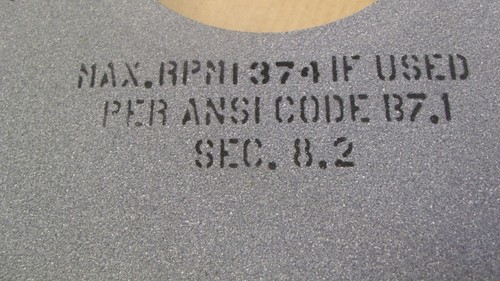 Milacron surface grinding wheel 22 to 23" 600X50X203.2 arbor 8"dia. 2" wide NEW - Picture 6 of 10