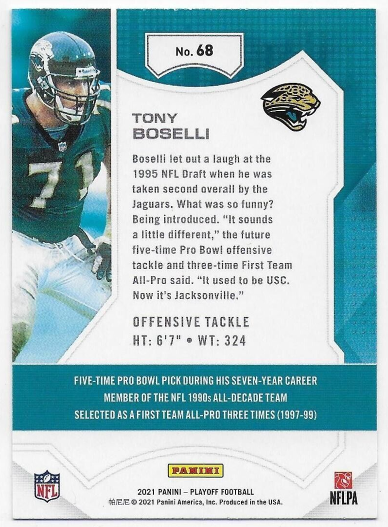 2021 Playoff #68 Tony Boselli Jacksonville Jaguars