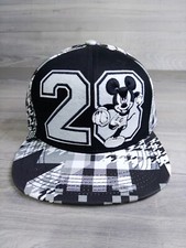 Disney Mickey Mouse Black White Snap Back Hat