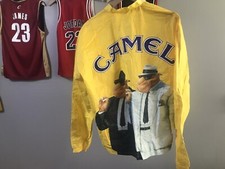 Vintage 90s CAMEL Joe Back Big Print - Yellow Thin Light Jacket - XL