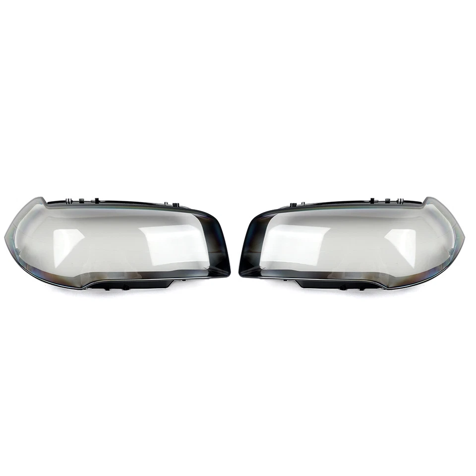 Left&Right Front Headlight Headlamp Lens Cover Pair For BMW X3 E83 2004-2010 Foto 2 de 4