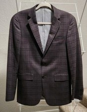 Todd Snyder Dark Brown Plaid Wool Blazer Coat Mayfair Fit Men's 36R USA