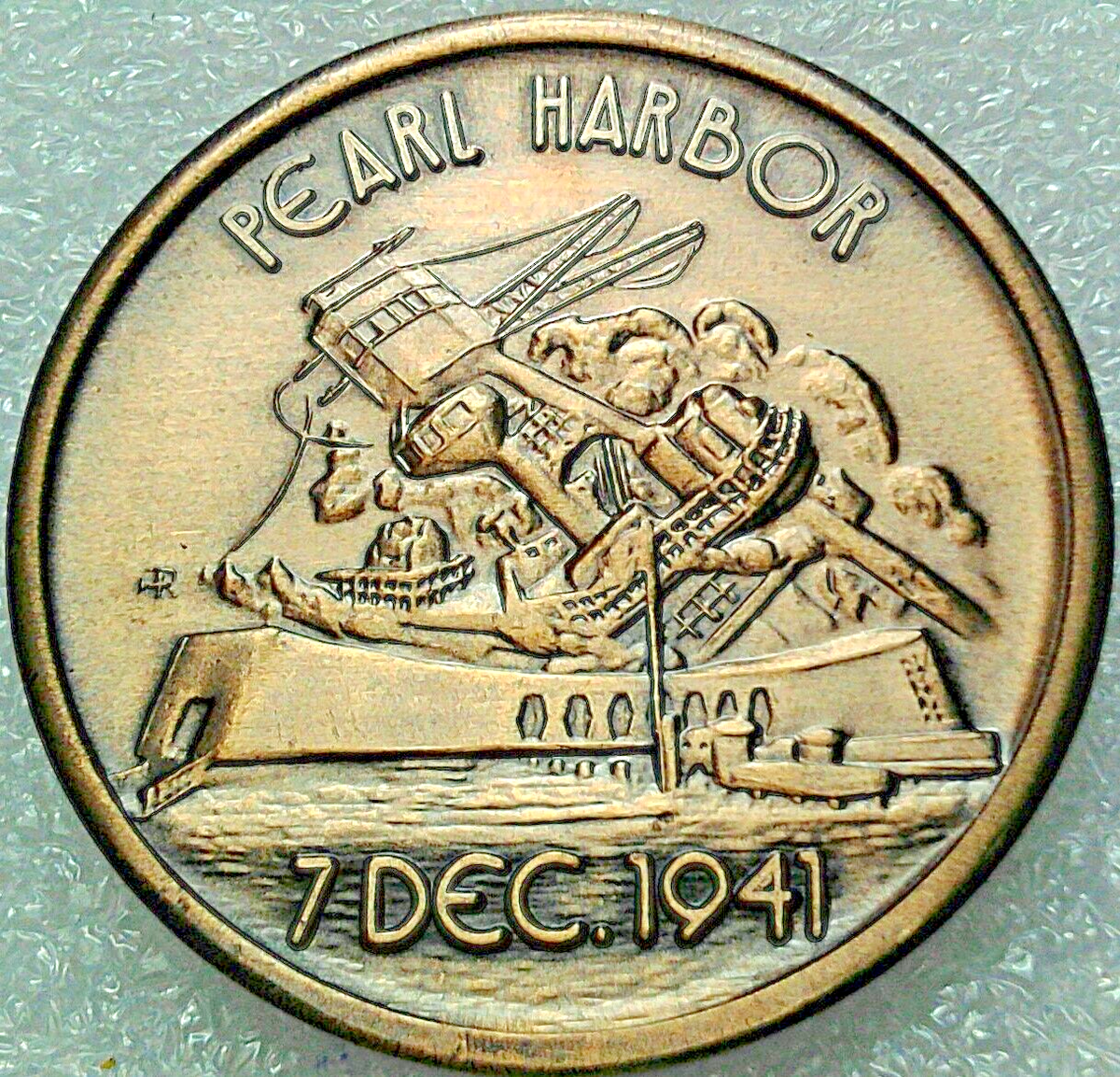 Pearl Harbor USS Arizona Memorial Museum Foundation BB-39 Bronze