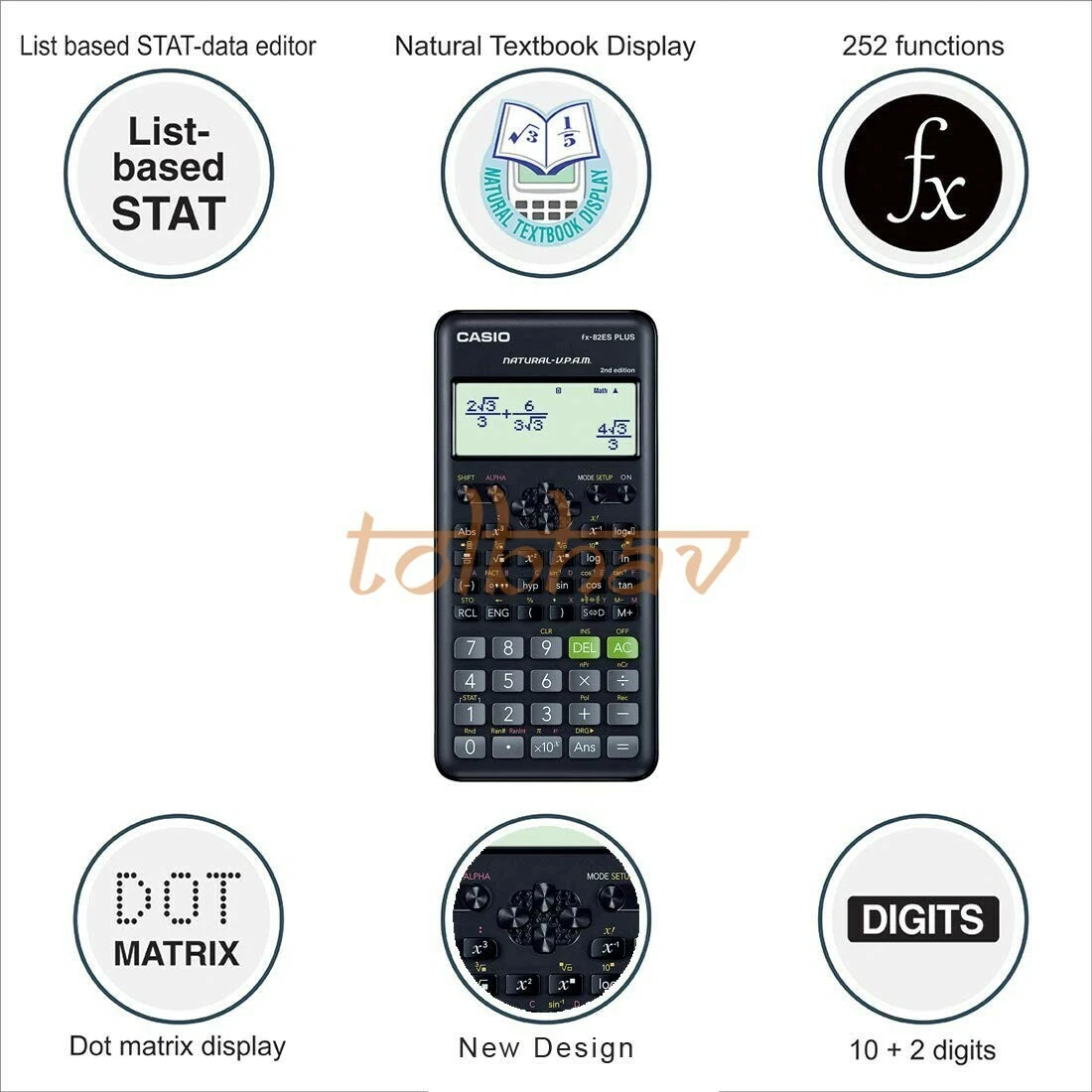 Calcolatrice Scientifica Casio FX-570ES PLUS 2nd edition