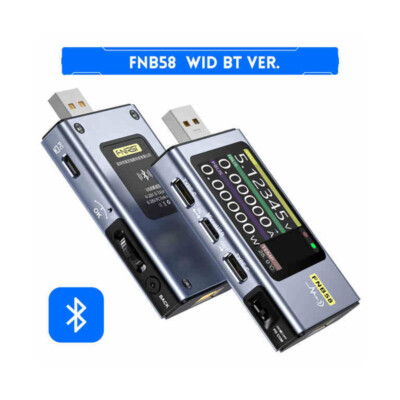 For FNIRSI FNB58 USB Tester PD Trigger Detection Voltmeter Ammet With Bluetooth