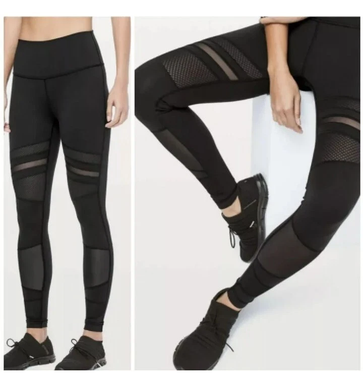 Lululemon Wunder Under High-Rise Leggings Mix & Mesh 28 inch size