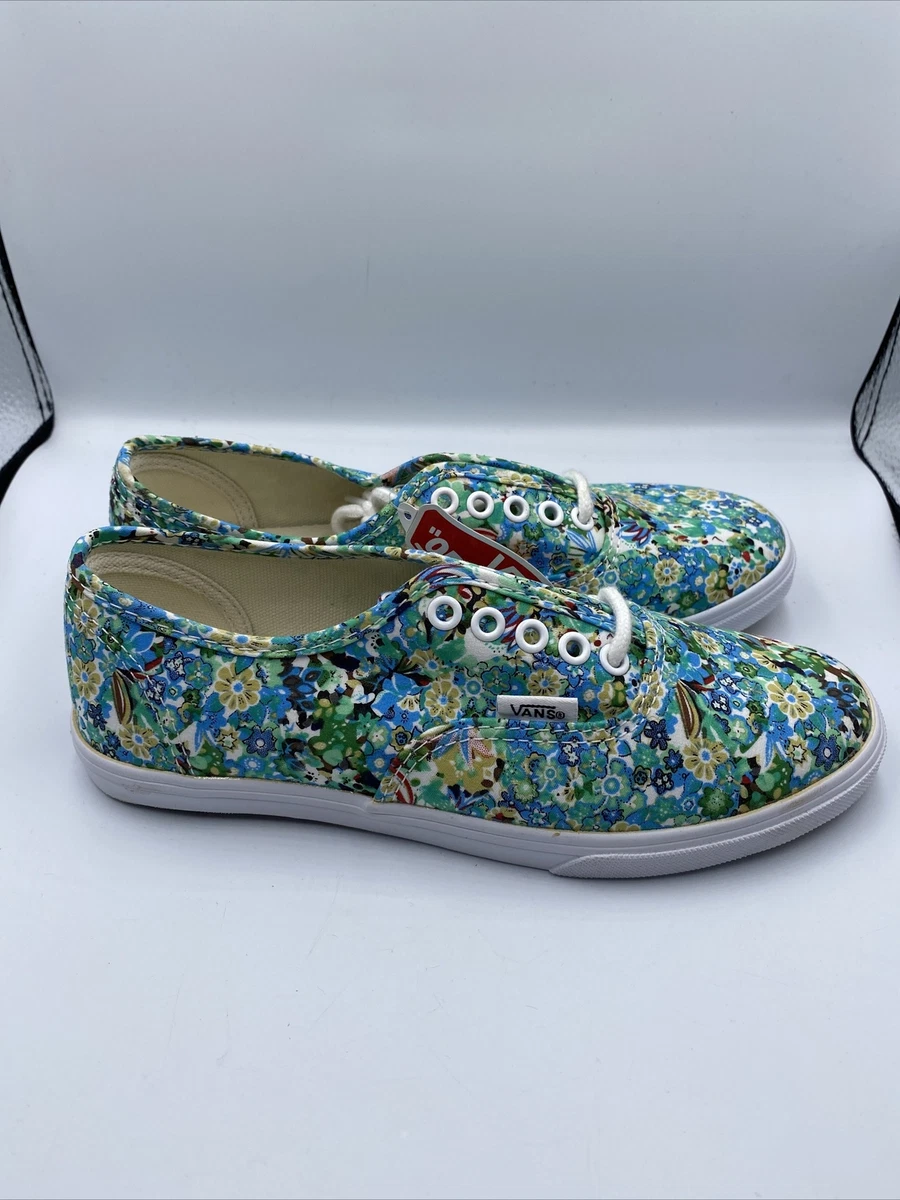 VANS AUTHENTIC LO Pro Ditsy Floral Pool Green Shoes Size UK 2.5