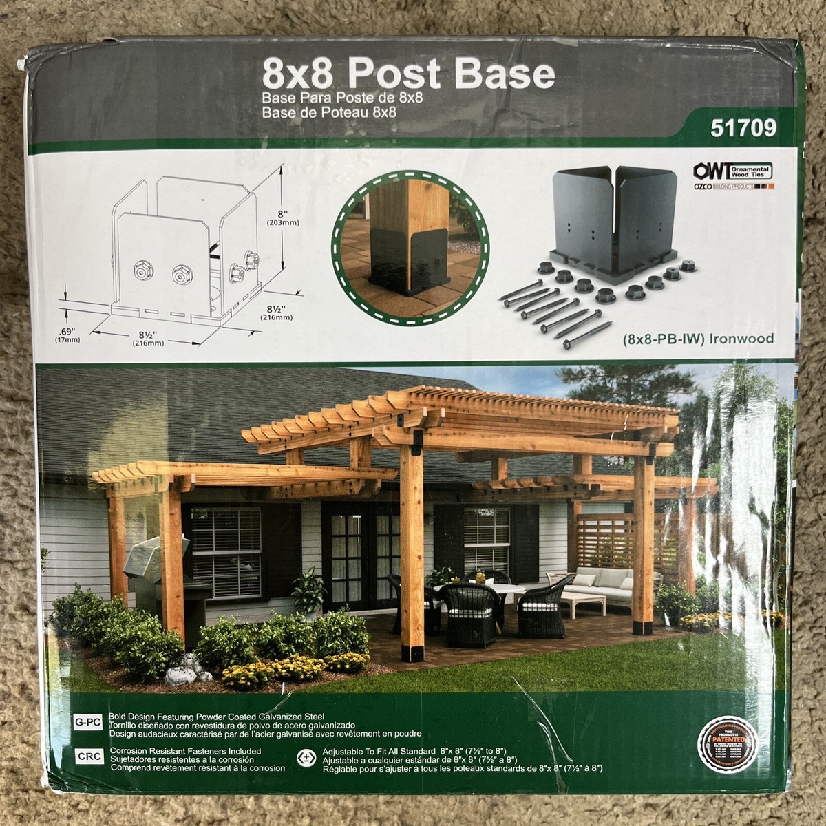 Ozco Ornamental Wood Ties OZCO Building Products Gate Accent