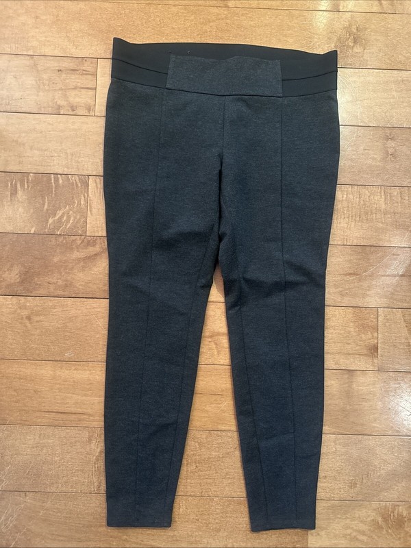 DAISY FUENTES Women's Gray Mid Rise Stretch Leggings w/Elastic Waist - Size XL