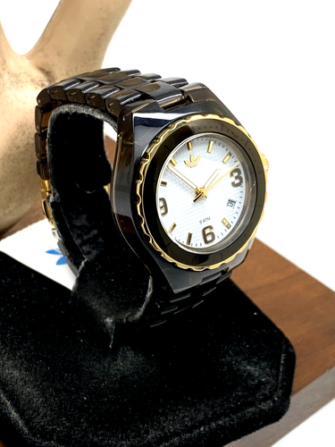 Adidas Reloj Mujer ADH2553 Cuarzo Analógico Esfera Blanca Marrón Plástico Transparente 35mm - Imagen 13 de 13