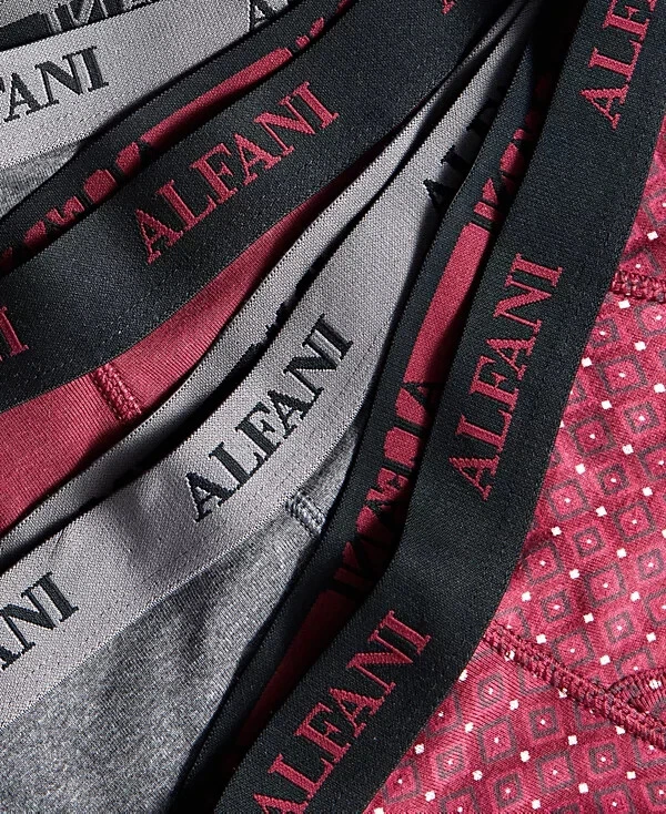 Мужские впитывающие влагу хлопковые трусы-боксеры Alfani 4 шт., темно-серые, XXL - Изображение 2 из 2