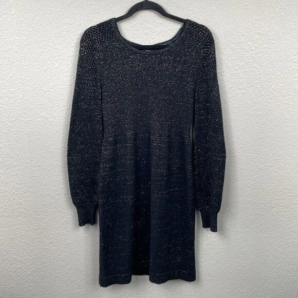 Vestido Suéter Marc by Marc Jacobs Tejido Brillante Corte Espalda Lana Angora Talla S Foto 2 de 4