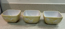 Pier 1 Imports Set Of 3 Floral Stoneware