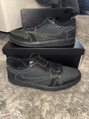 Travis Scott Nike Jordan 1 Low Phantom Size 9 DM7866-001  Used Fast Shipping