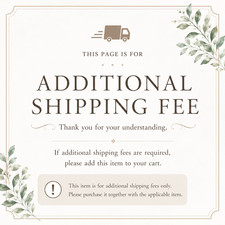Additional shipping fee