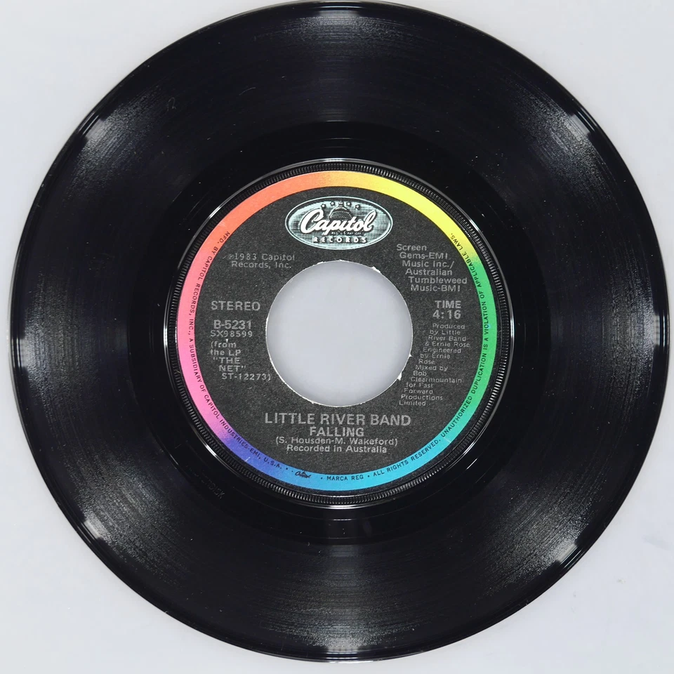 LITTLE RIVER BAND We Two CAPITOL B-5231 VG+ 45 RPM 1983 Pop Rock 7" Classic - Image 4 of 4