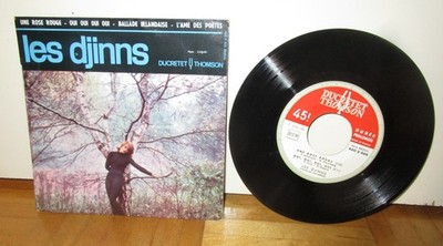 7'' EP * LES DJINNS  * une rose rouge + 3 * 45 rpm
