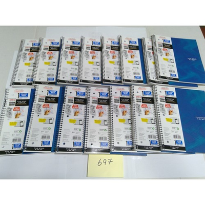 #ad #ad Five Star Spiral Notebook 1 Subject 80 Sheets Blue College Ruled NEW Lot 14pk $50.00