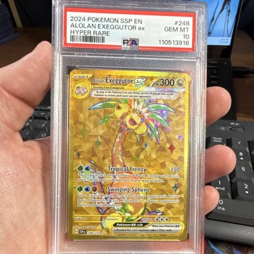Alolan Exeggutor ex Surging Sparks 248/191 Hyper Rare PSA 10 2024