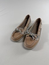 Sperry Top Sider Womens Boat Shoes 7.5 Brown Leather Preppy Coastal Casual