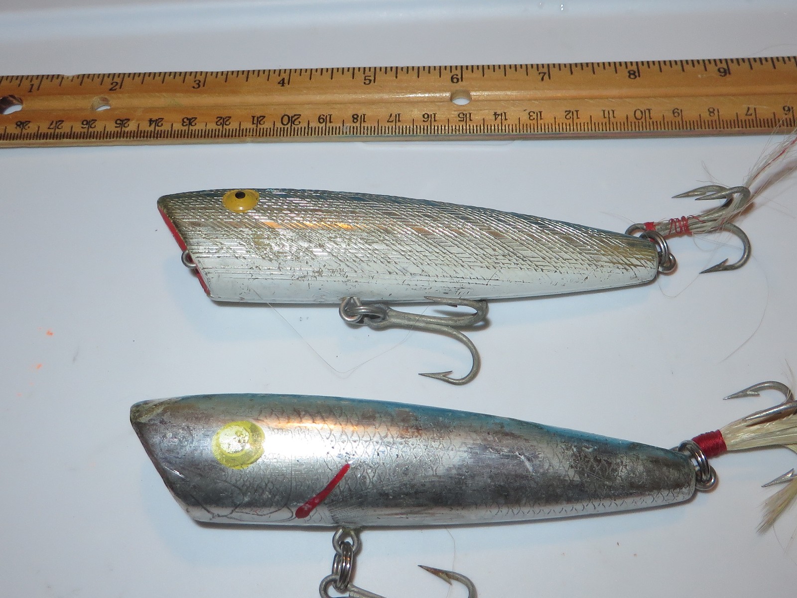Lot of 2 Rebel Wind Cheater Windcheater 5 in Topwater lures Silver Blue - Image 2