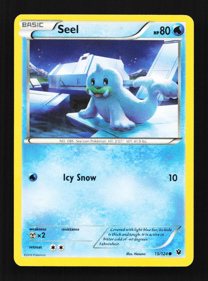 Seel 15/124 Fates Collide English Pokemon Card TCG