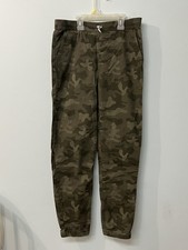 Lands End Kids Camo Jogger Pants Size L 14 16 Adjustable Waist