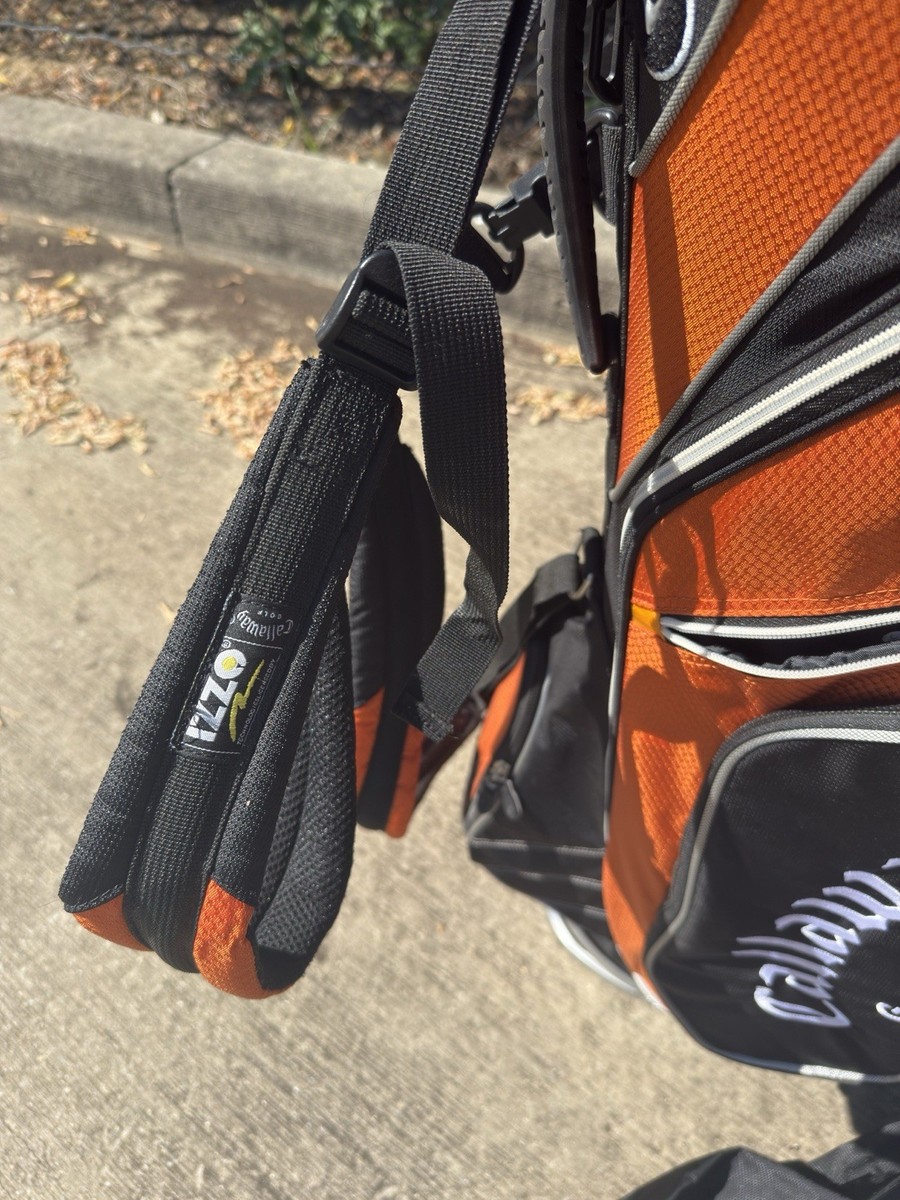 Callaway Warbird 7 Way Divider Golf Stand Bag - Orange & Black | eBay