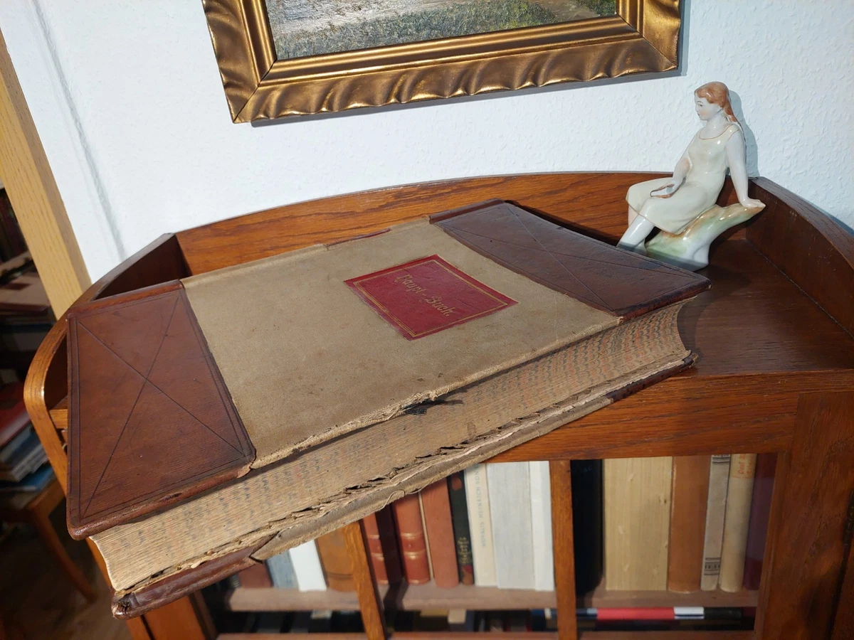 BANK GERINGSWALDE Prachtvolles GESCHÄFTSBUCH HAUPTBUCH 1905 LEDER HANDEINBAND