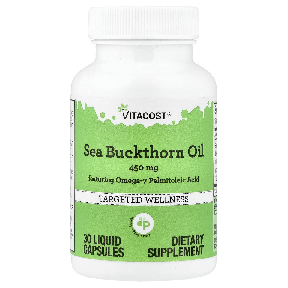 Sea Buckthorn Oil, 450 mg, 30 Liquid Capsules