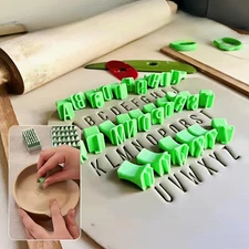 Alphabet Stamps Set for Clay Pottery - Polymer Clay Tools, Uppercase and Lowe...