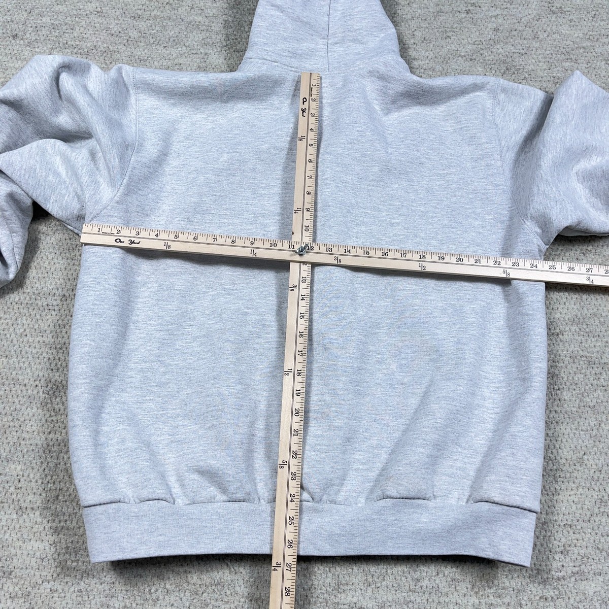 Vintage Carhartt Hoodie Men Large Ash Gray Thermal Lined Jacket