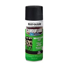 Rust-Oleum 279179 General Purpose Spray Paint, Black, Ultra-Flat, Solvent, 12 Oz