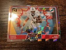 #230 Raheem Mostert Action All-Pros Foil 2024 Donruss Football Card #8 Dolphins