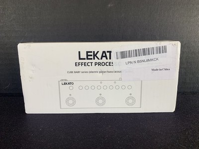 Lekato Cube Baby Mini Bass Multi Effects Pedal with IR Loading and 8 AMP Models