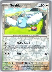 Swablu 169/197 Reverse Holo Obsidian Flames