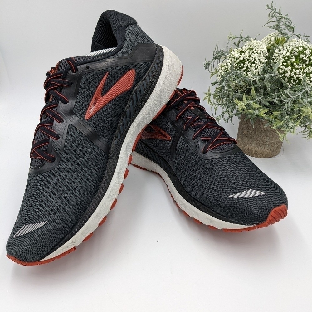 Brooks Adrenaline GTS 20 Men Black Red Running Shoes Stability Sneakers Size 14D Brooks M Adrenaline GTS 20 029 main image 3
