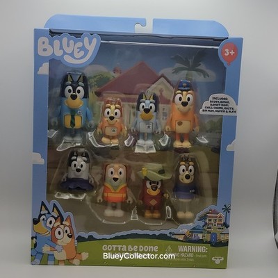 Bluey Gotta Be Done Work Pack Figures