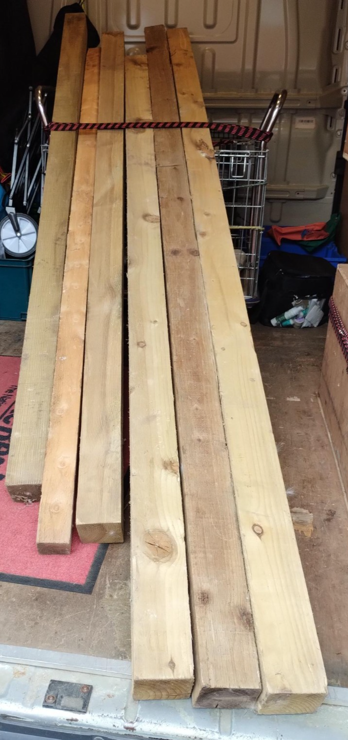 4 x 4 Wood Fence Posts Job Lot | eBay UK