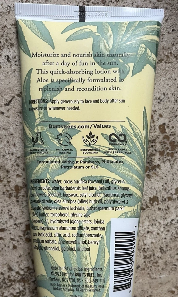 Burt's Bees After Sun Soother Aloe & Coconut Oil 6oz Hydrates and Soothes - Image 3 of 4