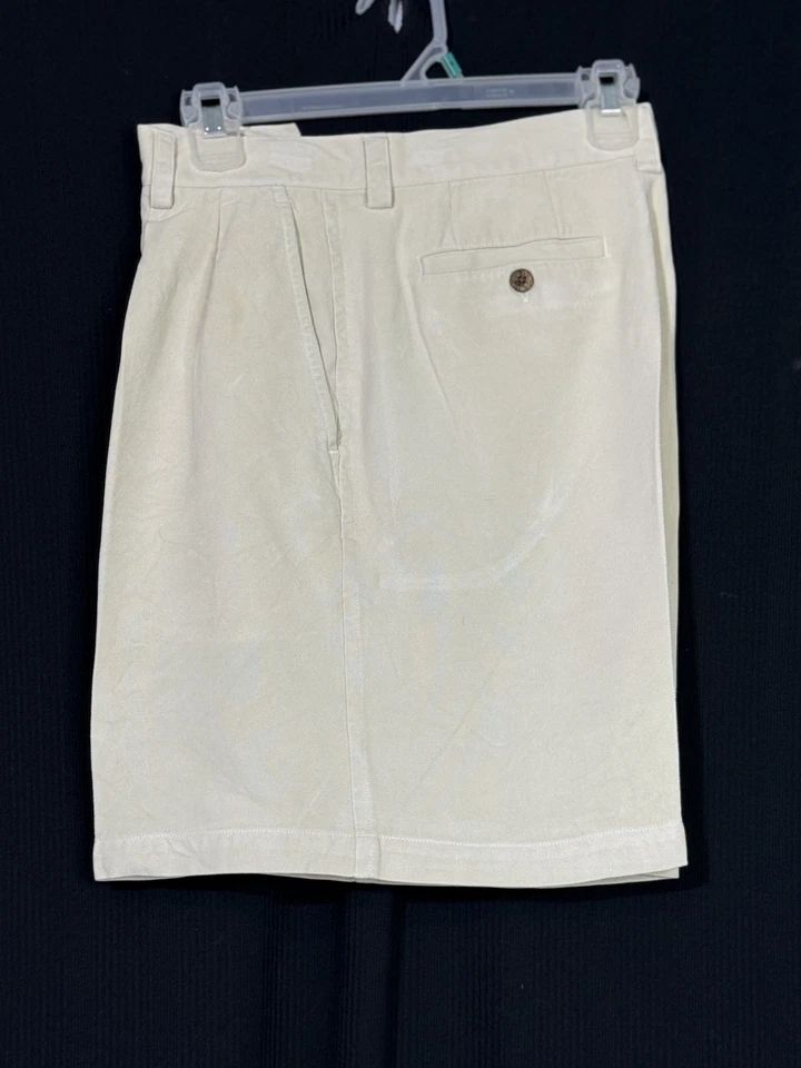 Женские шорты-бермуды Tommy Bahama размер 12 фактические 30x7 S цвет слоновой кости 100% шелк карман - Изображение 2 из 4