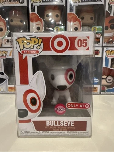 Funko Pop! Ad Icons Bullseye #05 Flocked Target Exclusive Mint w/ Protector 🐶