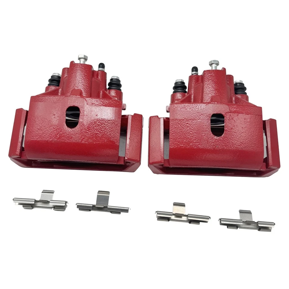 For 2002 - 2023 Dodge Ram 1500 Classic Durango 2Pcs Red Rear Disc Brake Calipers Foto 4 de 4