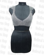 Medieval Aluminum Chainmail Top Ren faire Lightweigth Costume For Women's Outfit