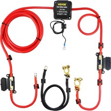 12V 140A Intelligent Battery Isolator Kit 6m Cable Split Charge