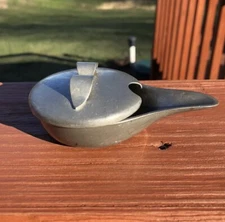 Vintage Williamsburg Restoration Stieff Pewter Dish Pap Feeder